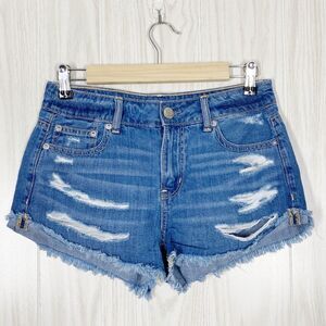 American Eagle | Distressed Tom Girl Shorties Size 0